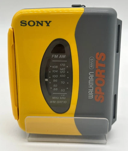 Vintage Sony Sports Walkman WM-SXF10 Yellow AM/FM Cassette Player- PARTS ONLY