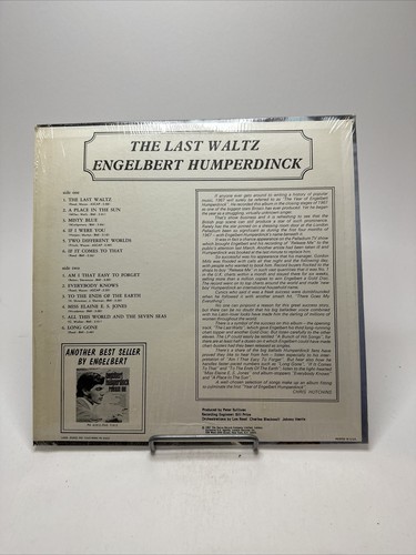 Engelbert Humperdinck The Last Waltz 1967 LP Parrot Records PAS 71012 Tested - Picture 2 of 4
