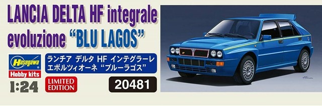 Hasegawa 1 24 Lancia Delta Hf Integrale Evoluzione Blu Lagos Model Kit 481 For Sale Online Ebay