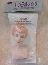 Mangelsen  s Dolls Vtg Porcelain Doll Head Hands Kit w Blonde Up-Do Victorian Lad