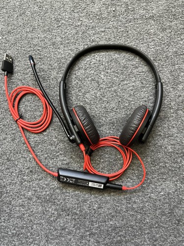 Poly Blackwire 5220 USB Wired Headset with Mic - Over-Ear, Includes Case New - Afbeelding 4 van 5