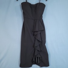 Betsy & Adam Women's Spaghetti Strap Sleeveless Party Dress Black Size 2
