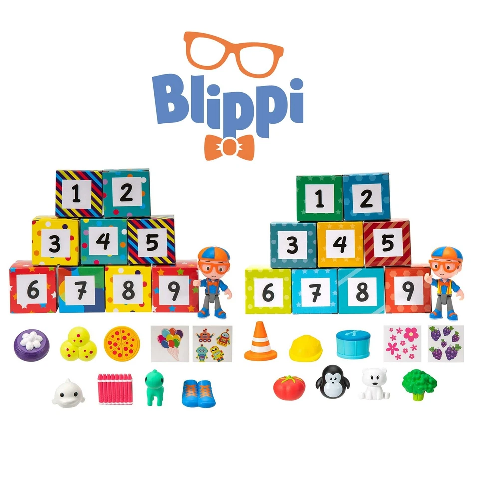 Blippi Surprise Boxes Learning Numbers & Colours Education Toys Kids New
