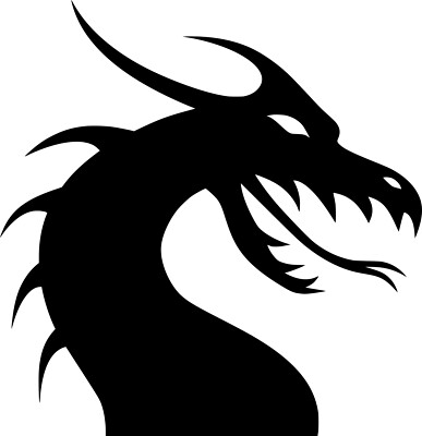 4  Dragon Sticker Monster Myth Fantasy Evil Fire Breathing Reptile Tongue