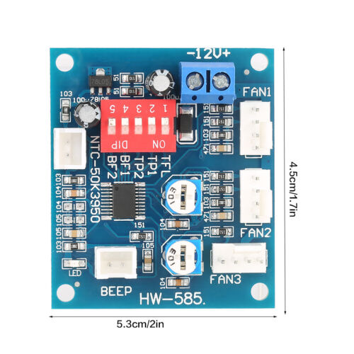 DC 12V Four Wire Thermostat PWM Fan Speed Controller for PC Fan - Picture 3 of 9