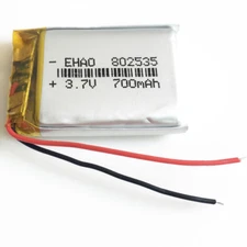 3.7V 700mAh 802535 Li Polymer Rechargeable Battery For MP3 MID DVD GPS Bluetooth