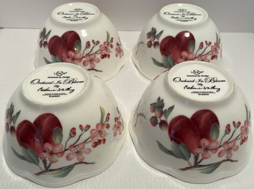 Lenox Orchard in Bloom Floral Porcelain 6-inch Rice Bowls Excellent - Picture 2 of 6