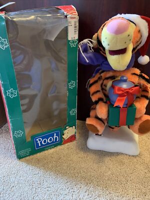 Vintage Disney Animated Winnie the Pooh Tigger Figure Telco 1998 Working In Box