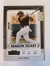 2021 Panini Contenders Baseball Jose Abreu Season Ticket Base White Sox