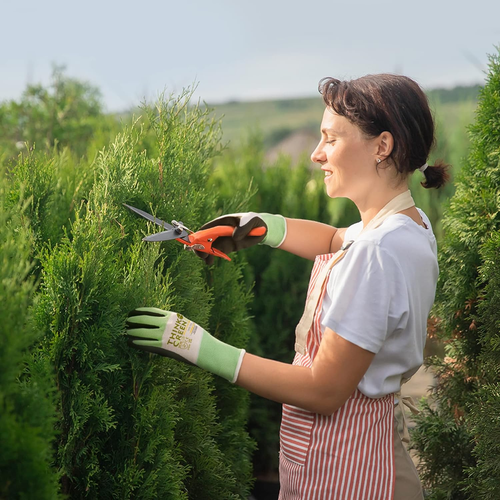 3 Paar Gartenhandschuhe für Damen Herren, 100% recyceltes Polyester mit Gummimantel - Bild 4 von 6