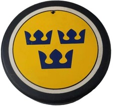 SWEDEN TRIPLE CROWN HOCKEY PUCK VINTAGE GENERAL TIRE SLUG Made In CANADA hole