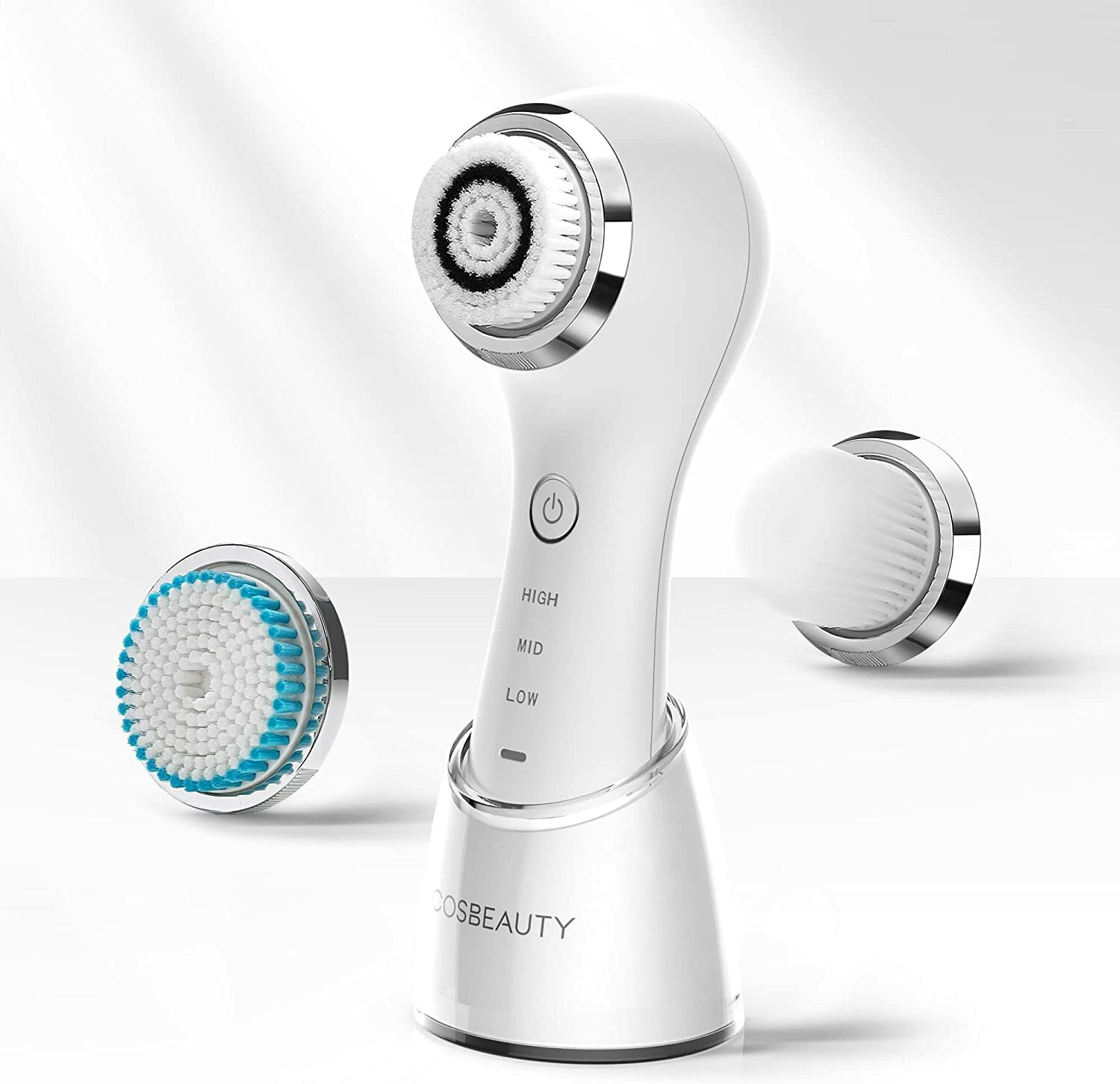 Routine Viso con COSBEAUTY Sonic Brush - 3 Testine per Pelle Sensibile