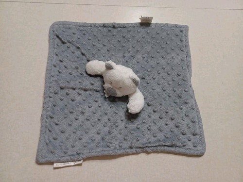 Blankets & Beyond Baby Lovey Teddy Bear Grey Minky