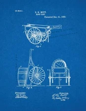 Hand Cart Patent Print Blueprint