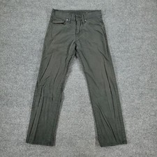 American Eagle Pants Boy's Size 26 Gray Slim Straight Pockets Patch Zip Youth