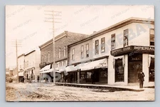 New Liskeard Ontario RPPC Drug Store Photographer Store Timiskaming District