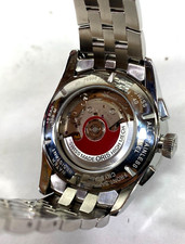 Oris 7644-40 Chronograph Steel Black Dial 43mm Men's Watch 9