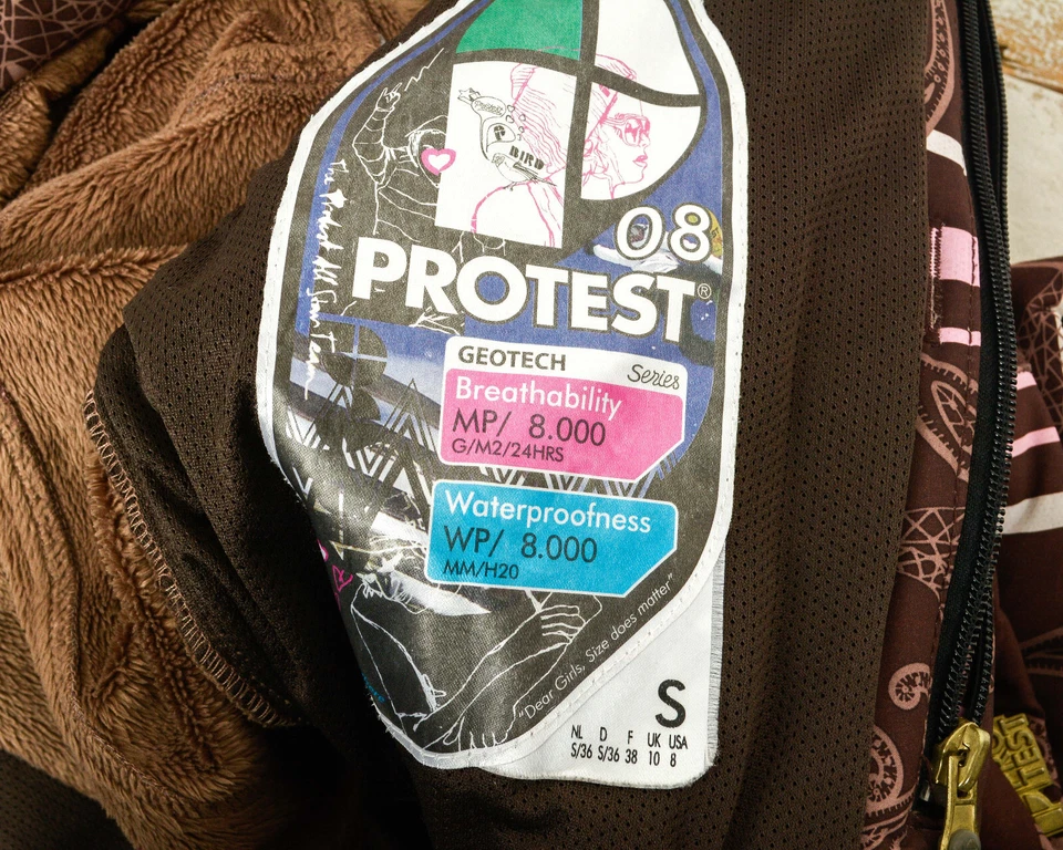 Protest series 08 Ski Jacket Women S UK 10 US 8 Snowboard Winter Paisley Coat 8k - Image 2 of 4