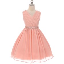 BLUSH Size 4 Summer Flower Girl Dress Party Recital Birthday Bridesmaid Wedding