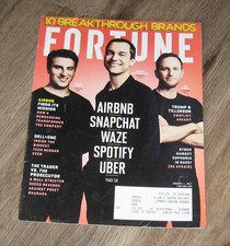 FORTUNE magazine January 1 2017 Nathan Blecharczyk JOE GEBBIA Brian Chesky