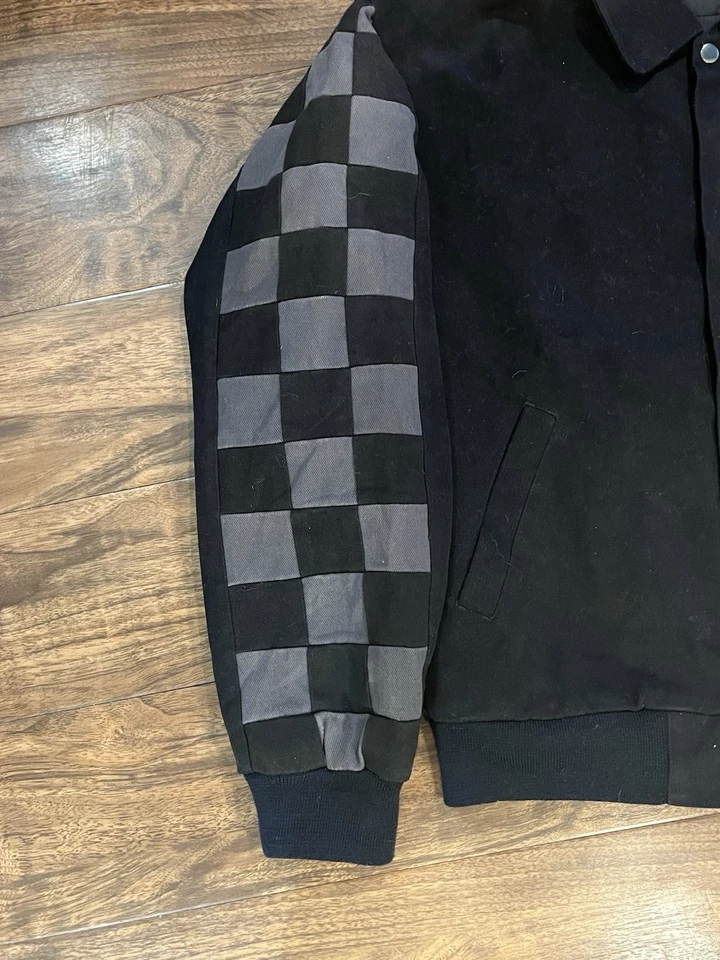 Jaqueta bordada vintage com botão de encaixe tamanho pequeno - Imagem 3 de 4