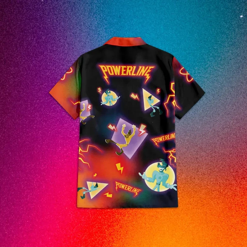 Disney Funny Powerline A Goofy Hawaiian Shirt
