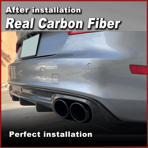 Fit for Audi A7 Sline S-Line S7 2011-2014 REAL Carbon Rear Bumper Diffuser Lip - Bild 6 von 13