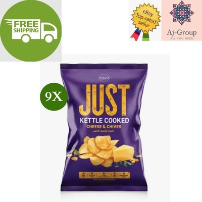 9er Pack X Kitco Just Kettle Cooked Cheese & Chives Kartoffelchips, 40g