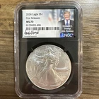 2024 US Silver Eagle $1 NGC MS70 1st Rel. Trump Label/Signer Series.