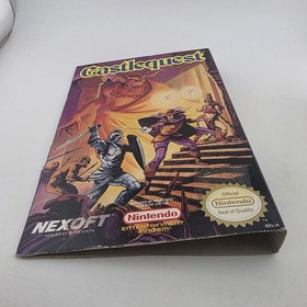 Castlequest - Case Only - Nintendo Nes -  Authentic Slip Art (No Game No Manual)