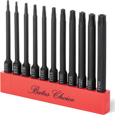 11pcs Impact Security Torx Bit Set 3 Inch Long 14 Hex Shank Tt6-tt40 Steel 11pcs Impact Security Torx Bit Set 3 Inch Long 14 Hex Shank Tt6-tt40 Steel