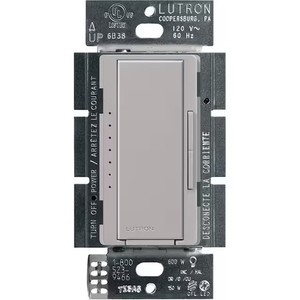 2x Lutron MACL-153M-GR 3-way dimmer switch for LED lights Gray Light Switch New
