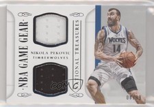 2014-15 Panini National Treasures NBA Game Gear Duals /99 Nikola Pekovic #GGD-NP