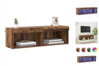 Tv-Wandschrank Altholz 100X30X30 Cm Spanplatte