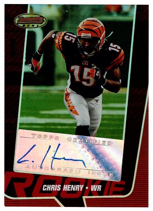Chris Henry Bowman's Best #137 Autograph