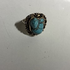 Vintage 925 Silver Turquoise Ring