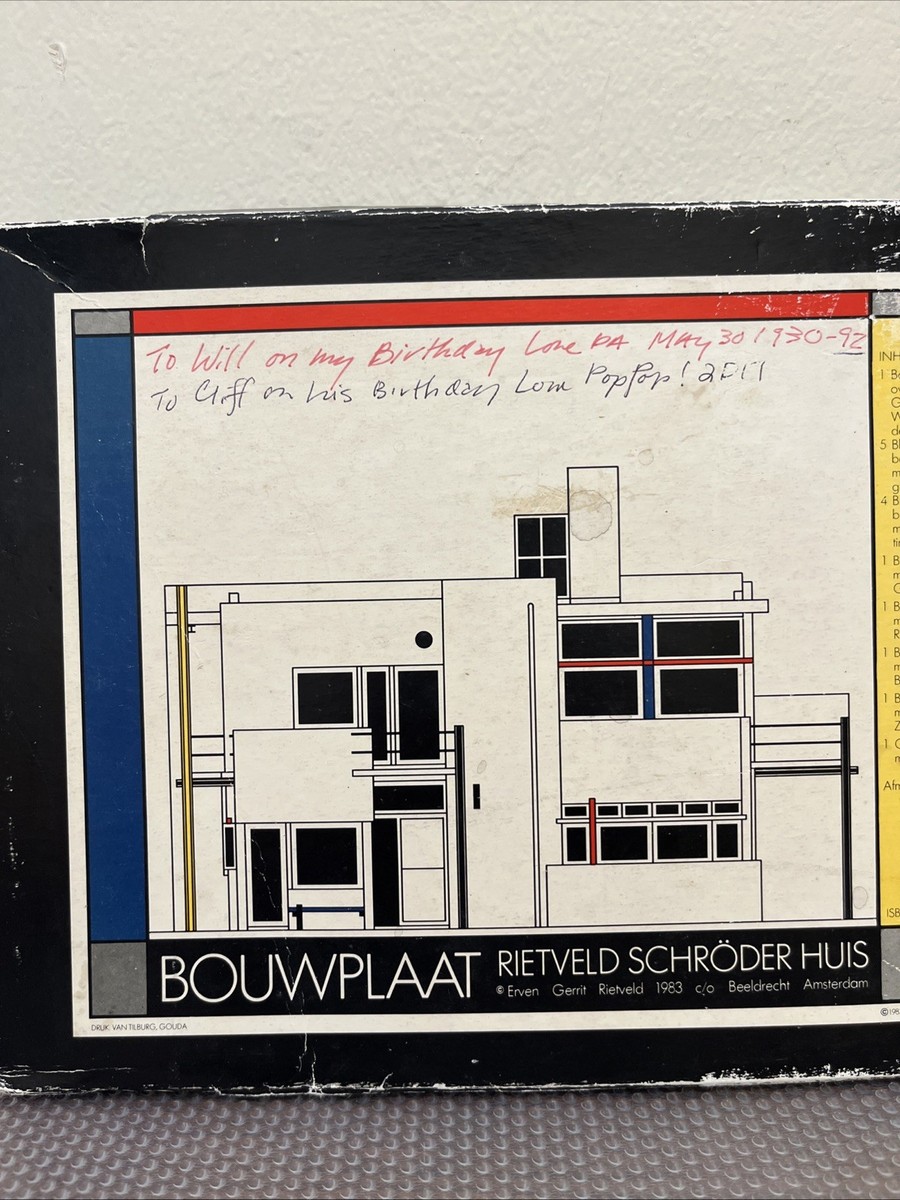 Bouwplaat Ervin Gerrit Rietveld Schroder House 1:50 Model Kit 1983