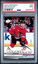 24-25 UD Series 2 Hockey Young Guns Exclusives 491 Nolan Allen 98/100