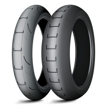 SLICK Type Racing Tyre Michelin 120/75R16.5 Tl Power Supermoto A Front - Picture 1 of 1