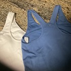 3-DSG Girls Momentum Bra Shelf  Tank Ribbed Waterscape Blue, White, Gray Size L — photo 6