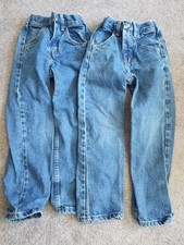 Rustler denim jeans boys 6 SLIM, elastic back, snap and zipper