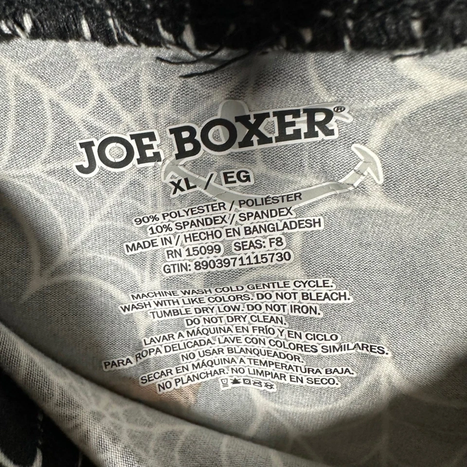 Joe Boxer Spider Cob Telaraña Estampado Negro Suave Leggings XL Halloween Espeluznante Foto 3 de 4