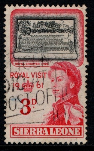 Sierra Leone 1961 3d Royal Visit SG236 Used