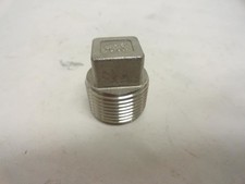 188821 New-No Box; Industry-STD 1LTX2 Square Head Plug; SS-304; 3/4NPT; 300PSI