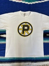 Vintage Providence Bruins Shirt Mens XL White AHL Hockey Bimm Ridder 90s