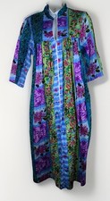 VTG Styled by Saybury House Coat Robe Dressing Gown Grannycore Loungewear Sz S