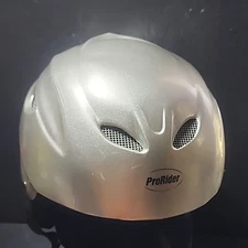 ProRider Ski Snowboarding Helmet SIZE M Padded Silver Helmet