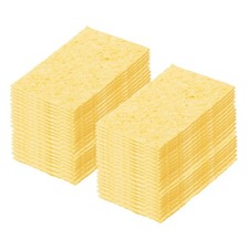 40 St&uuml;ck L&ouml;tschwamm 5 x 3,5 cm Rechteckig Tiefgelb Reinigungspads L&ouml;tkolben