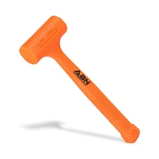 ABN Dead Blow Hammer 1 lb Pound Mallet with Non-Marring Rubber Coating