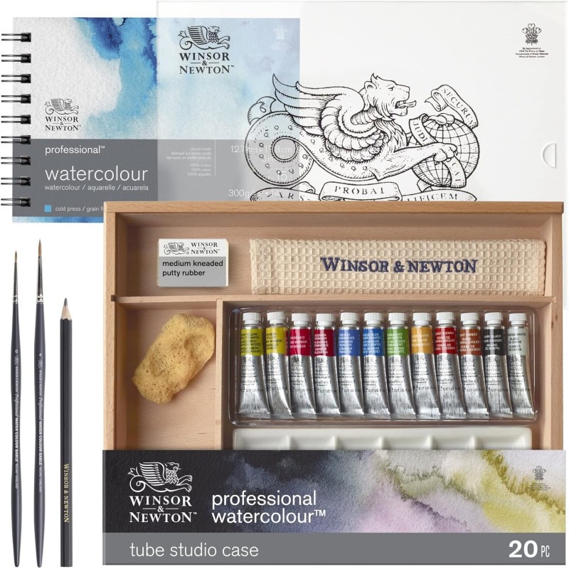 Aquarelle Winsor Newton Cotman coffret de 20 godets professionnels